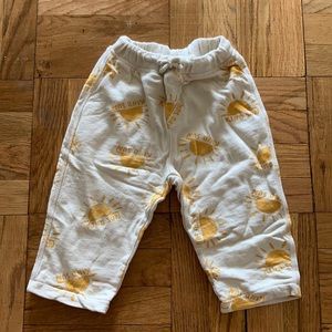 Zara Kids Sun Print Crop Jogger 2T-3T